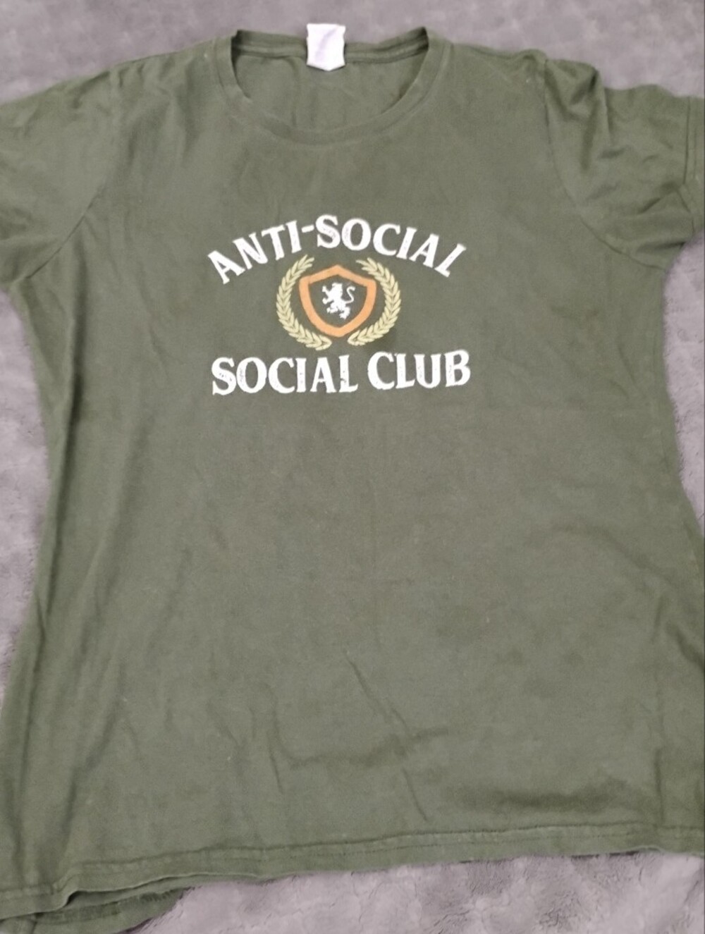 Anti-Social Social Club Olive Graphic Tee